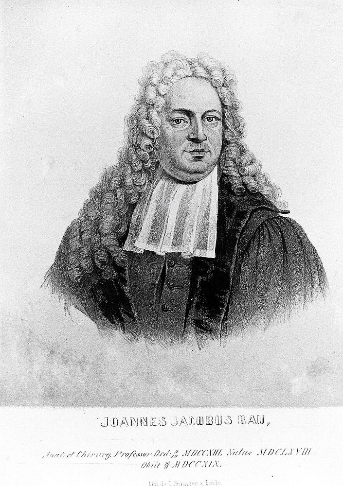 Johannes Jacobus Rau. Lithograph.