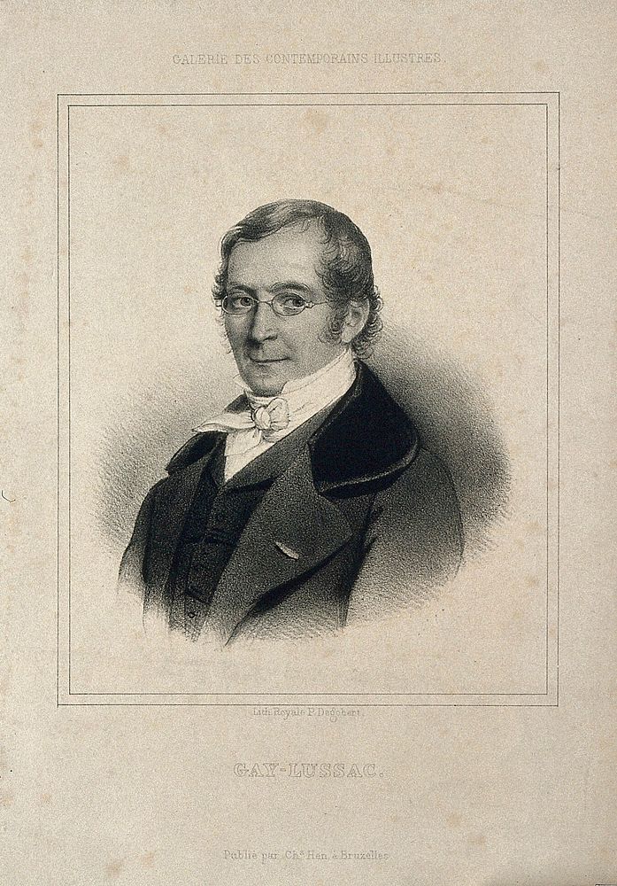 Louis-Joseph Gay-Lussac. Lithograph.