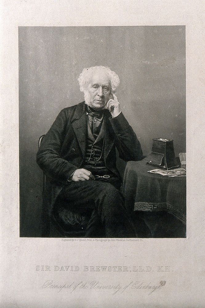 Sir David Brewster. Engraving by D. J. Pound, 1861, after J. Watkins.