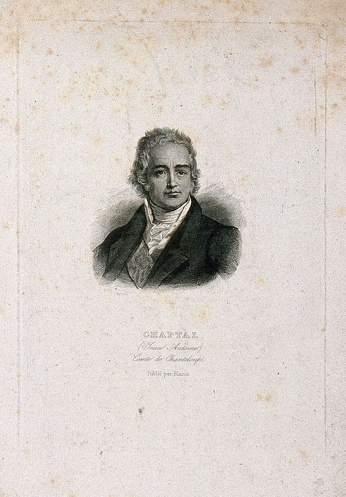 Jean-Antoine-Claude Chaptal, Comte de Chanteloup. Stipple engraving.