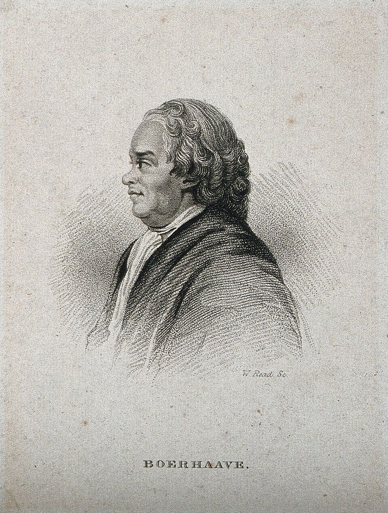 Hermann Boerhaave. Stipple engraving by W. Read.
