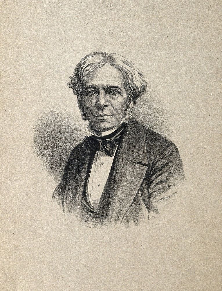 Michael Faraday. Lithograph.