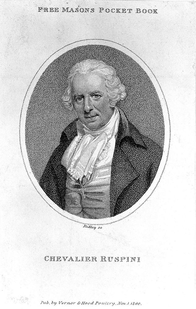 Bartholomew Ruspini. Stipple engraving by W. Ridley, 1800.
