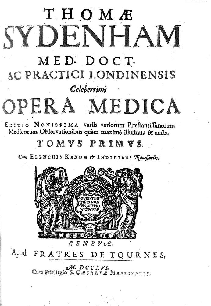 Thomae Sydenham med. doct. ac practici Londinensis celeberrimi Opera medica / [Thomas Sydenham].