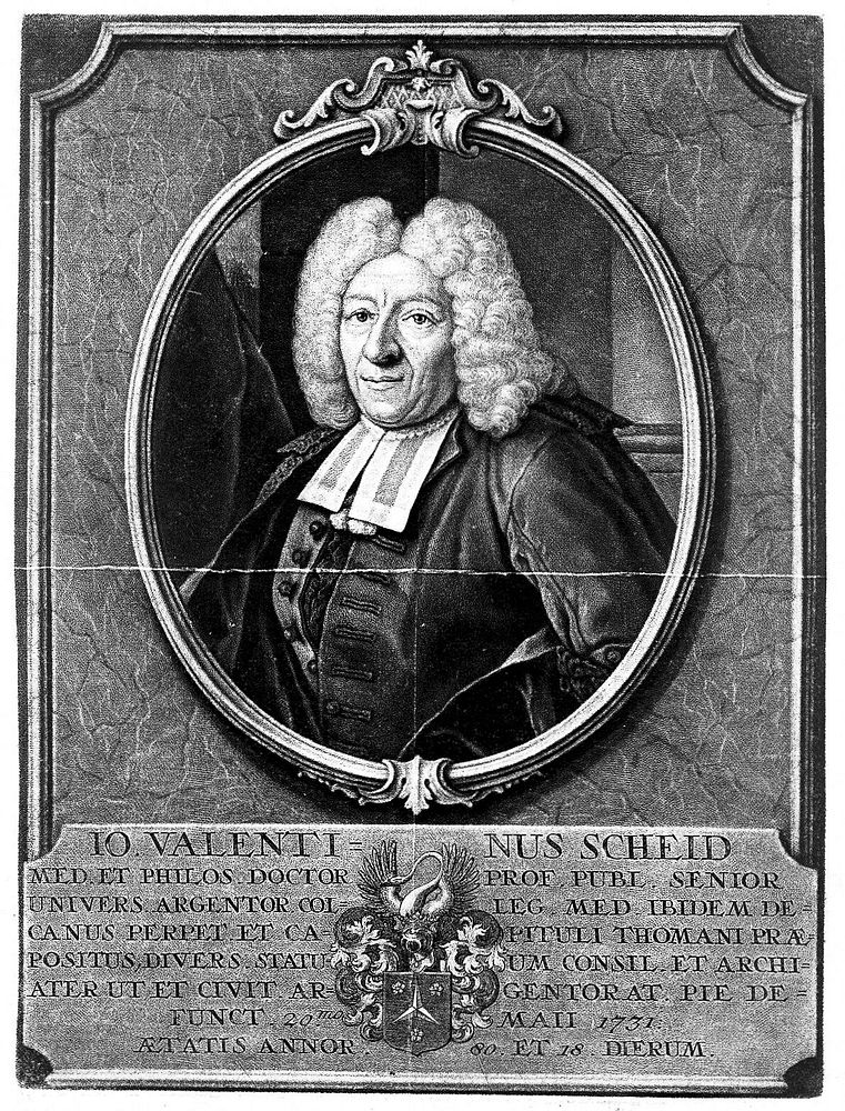 Johann Valentin Scheid. Mezzotint by F. Stenglin.