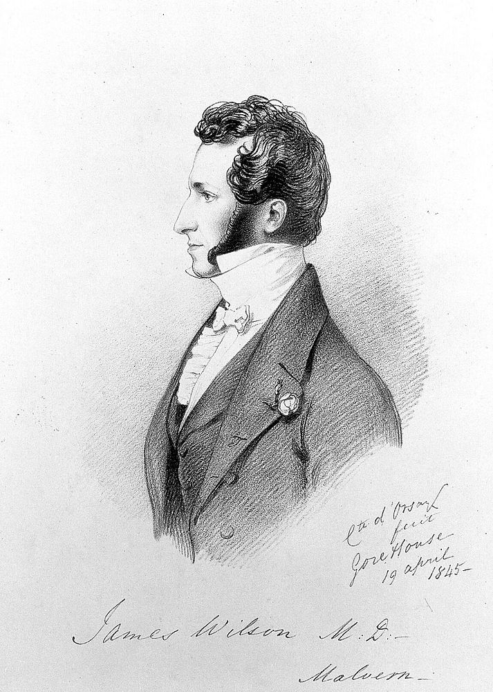 James Wilson. Lithograph by R. J. Lane after Comte A. d'Orsay, 1845.
