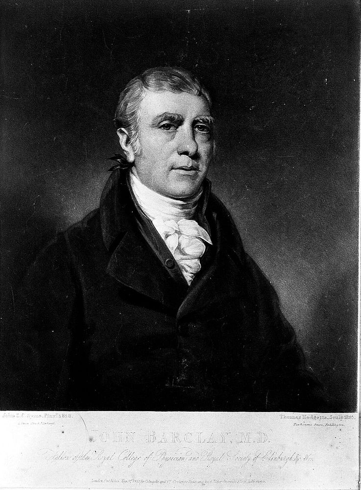 John Barclay. Mezzotint by T. Hodgetts, 1820, after J. S. C. Syme, 1818.