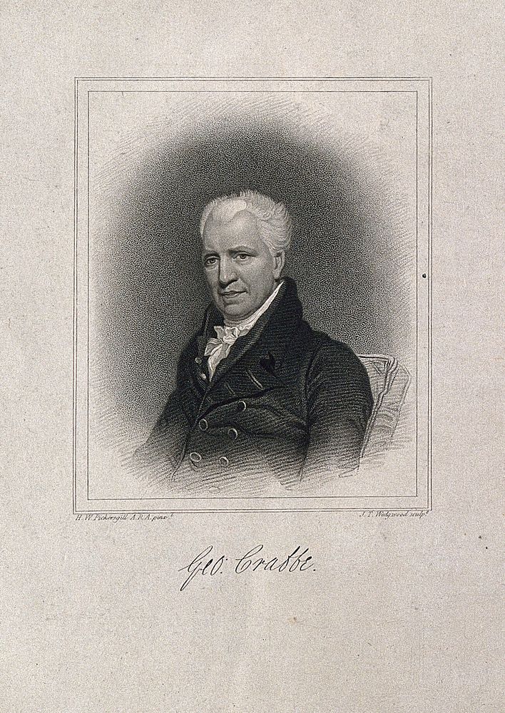George Crabbe. Stipple engraving by J. T. Wedgwood after H. W. Pickersgill.