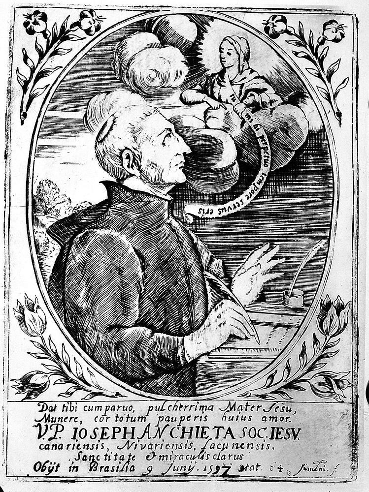 Portrait of Joseph de Anchieta.