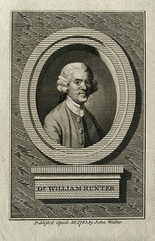 William Hunter. Line engraving.