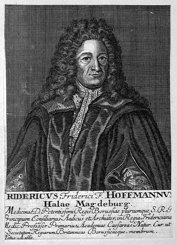 Friedrich Hoffmann II. Line engraving.
