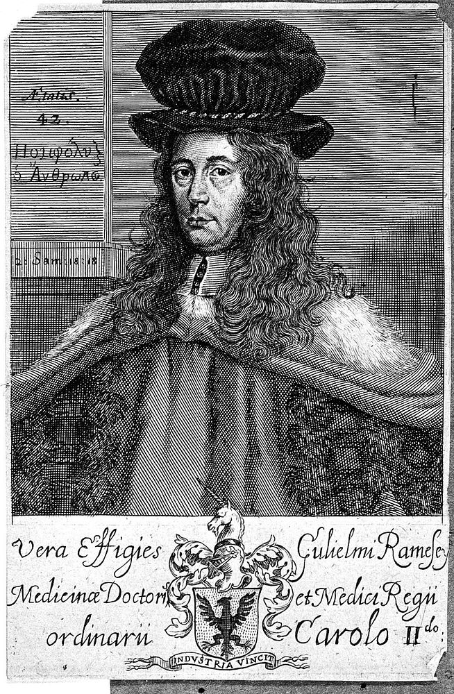 William Ramesey. Line engraving by W. Sherwin, 1668.