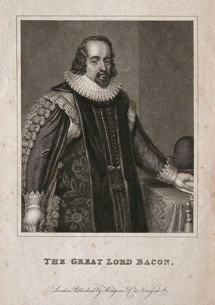 Francis Bacon, Viscount St Albans. Engraving after A. Blyenberch.