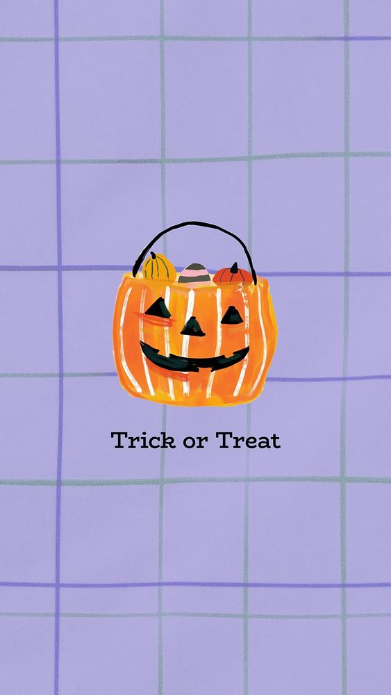 Trick or treat Facebook story template