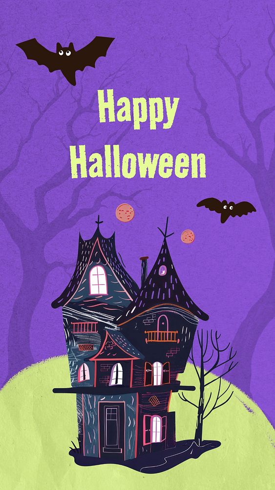 Happy Halloween Facebook story template