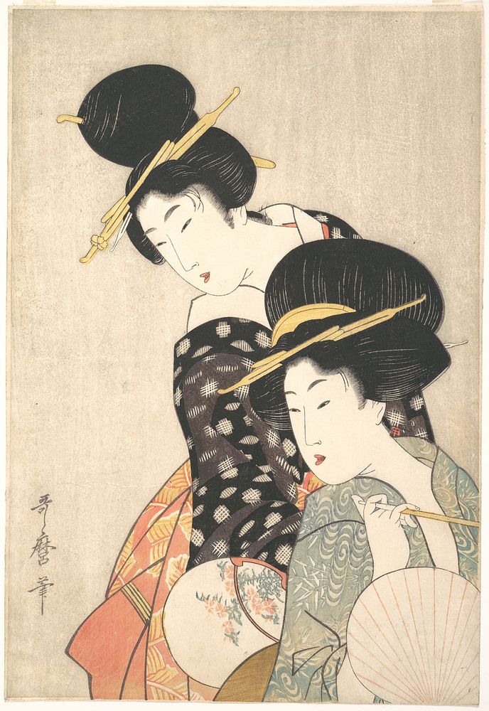 Two Women by Utamaro Kitagawa (1754–1806)