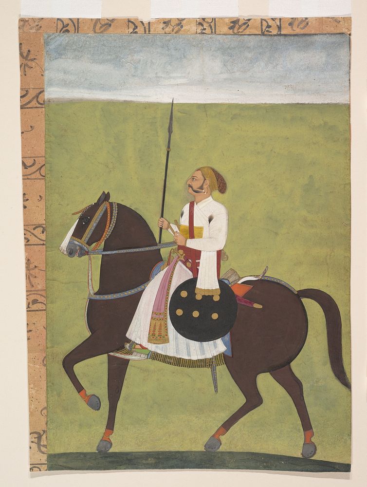 Equestrian Portrait of a Nobleman by India (Rajasthan, Jodhpur)