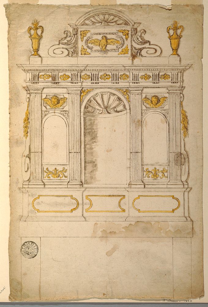 Elevation of an altar retable for a project