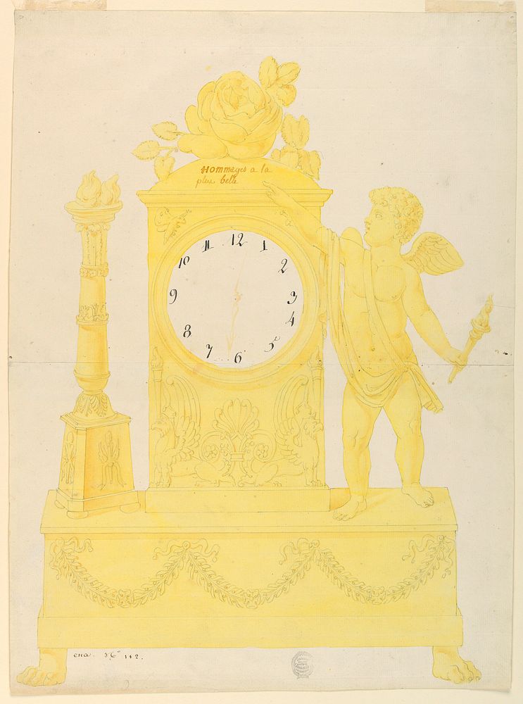 Design for Clock, Lefebvre Manufactory