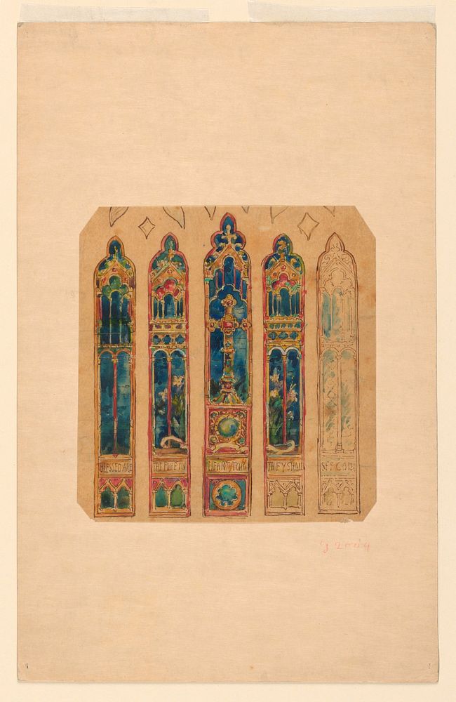 Design for a Church Window, Bancel La Farge