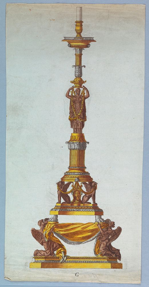 Design for a Candlestick by Luigi Righetti