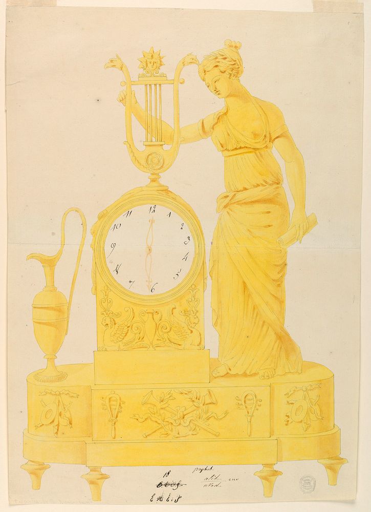 Design for a clock, Lefebvre Manufactory