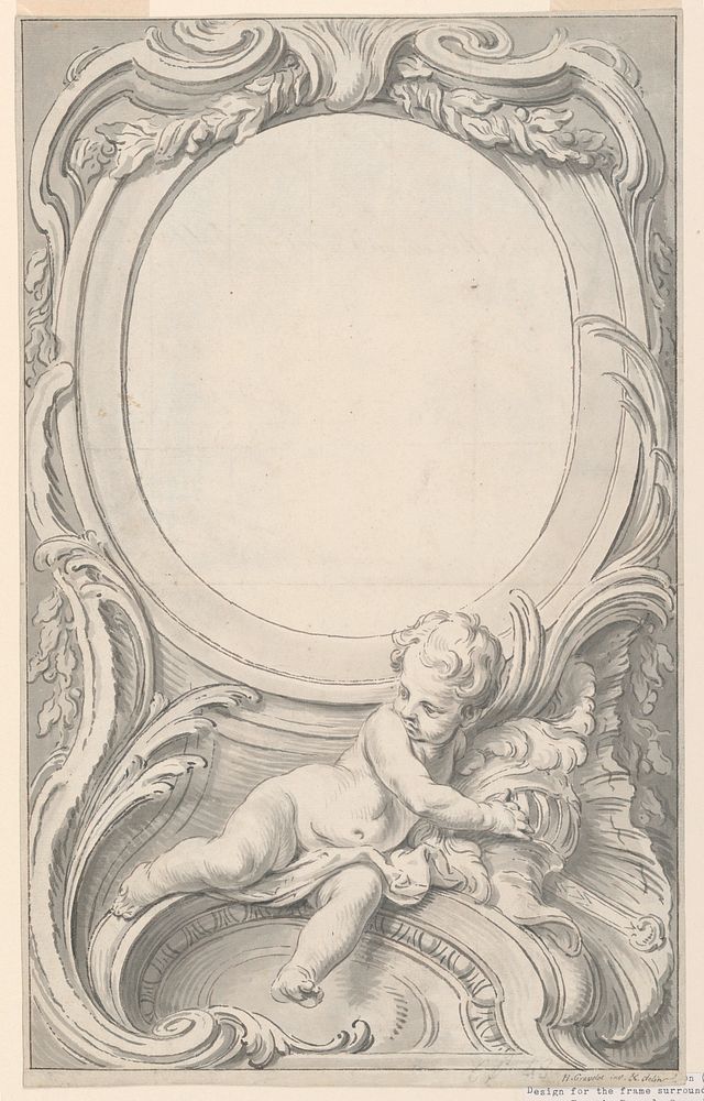 Design for Frame Surrounding the Portrait of Francis Russell, Second Earl of Bedford by Gravelot