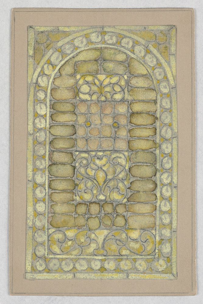 Design for stained glass by Alice Cordelia Morse, American, 1863–1961