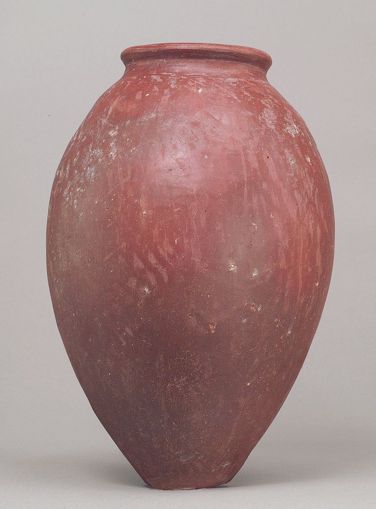 Red polished ware jar