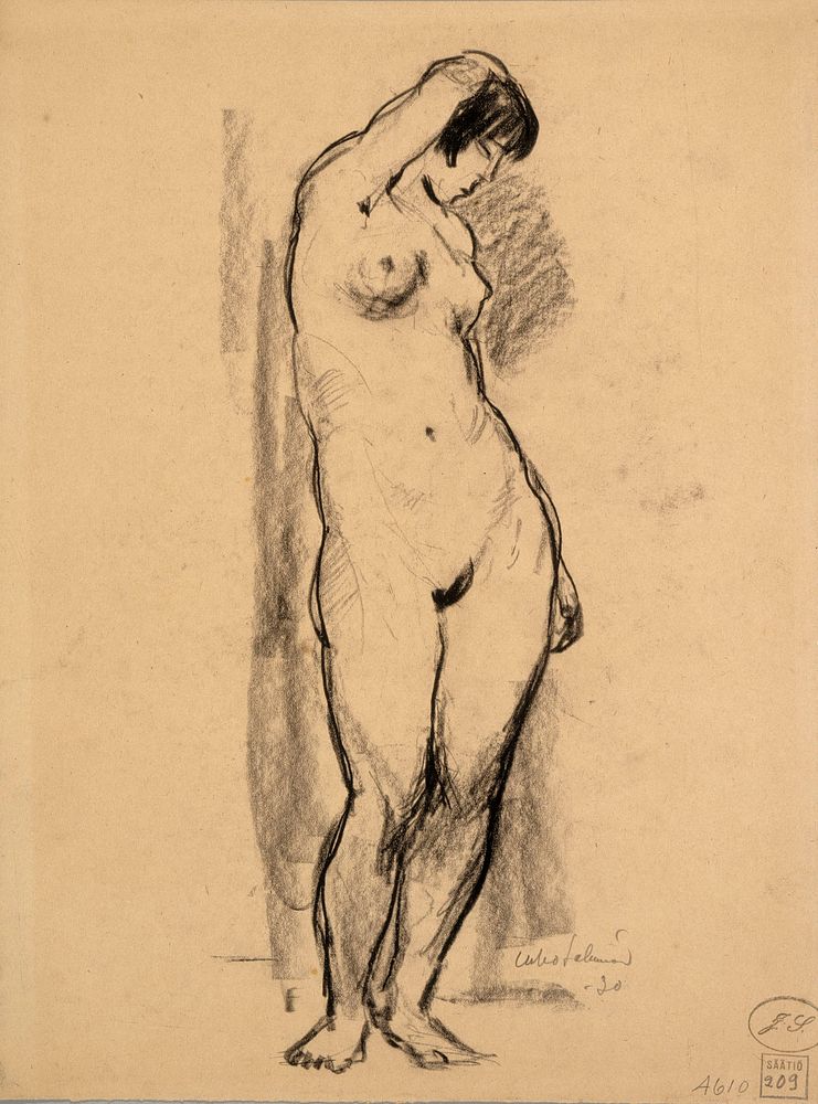 Nude woman model, 1930
