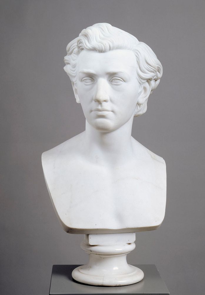 Bust of the painter werner holmberg, 1862