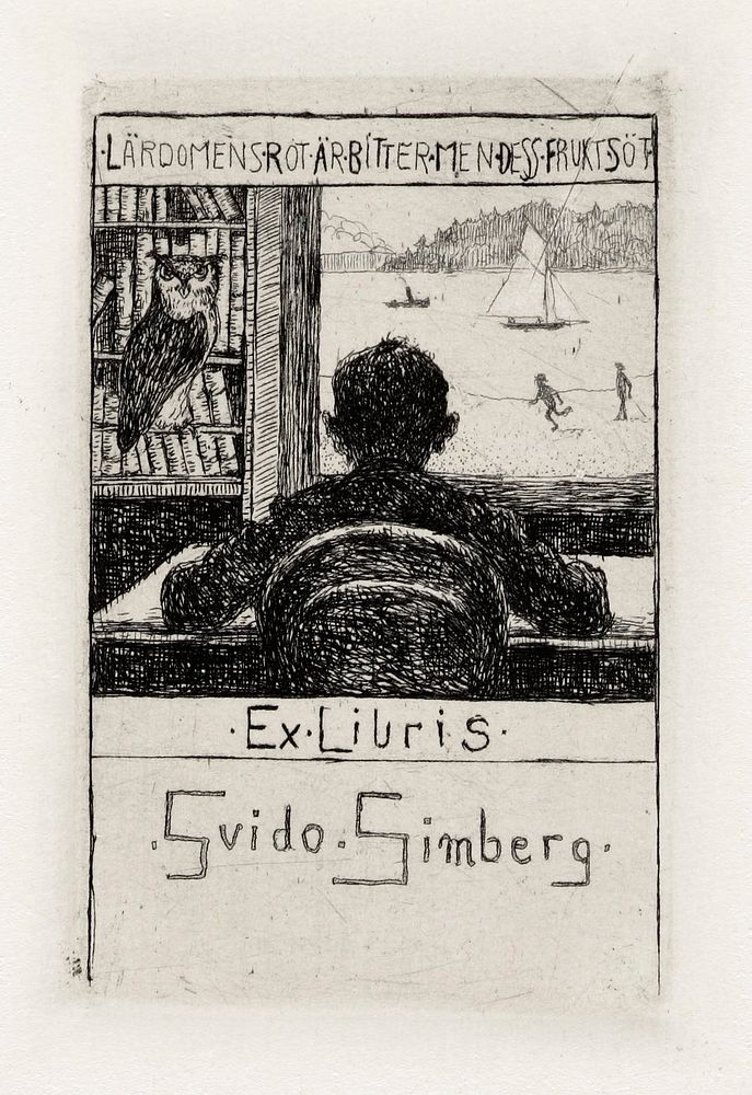 Exlibris guido simberg iii, 1899 by Hugo Simberg