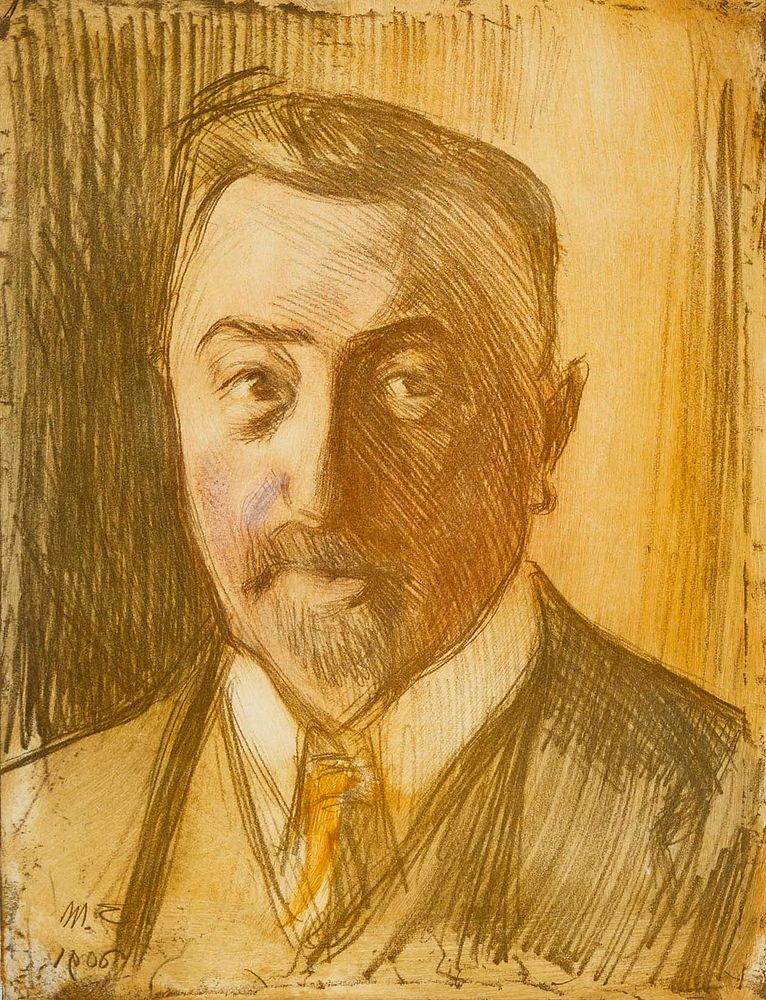 Portrait of chamberlain hjalmar linder, 1906 by Magnus Enckell