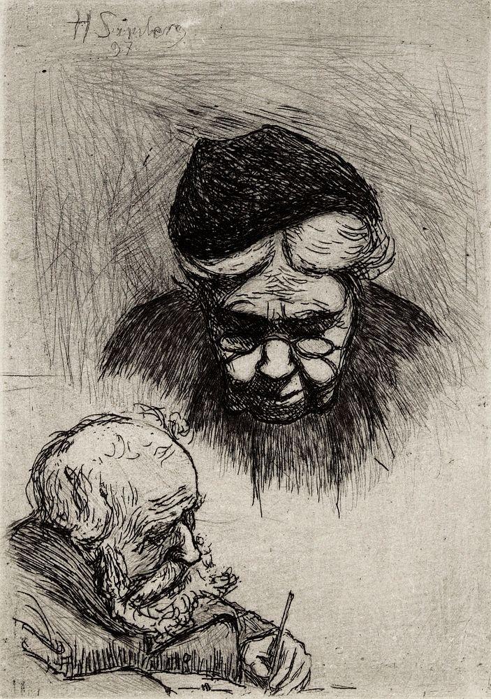 Täti ja isä, 1897 by Hugo Simberg