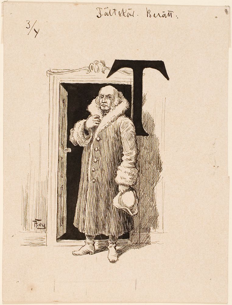 Alkuvinjetti lukuun vieras falkbyssä. kuvitusta topeliuksen välskärin kertomuksiin., 1897