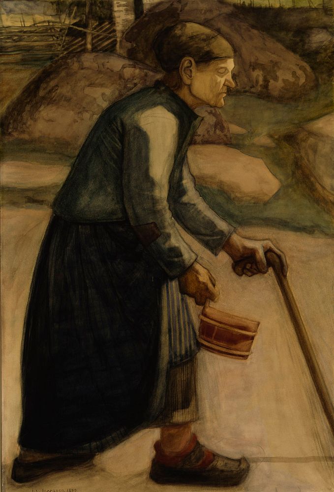 Blind ; the blind old woman, 1899