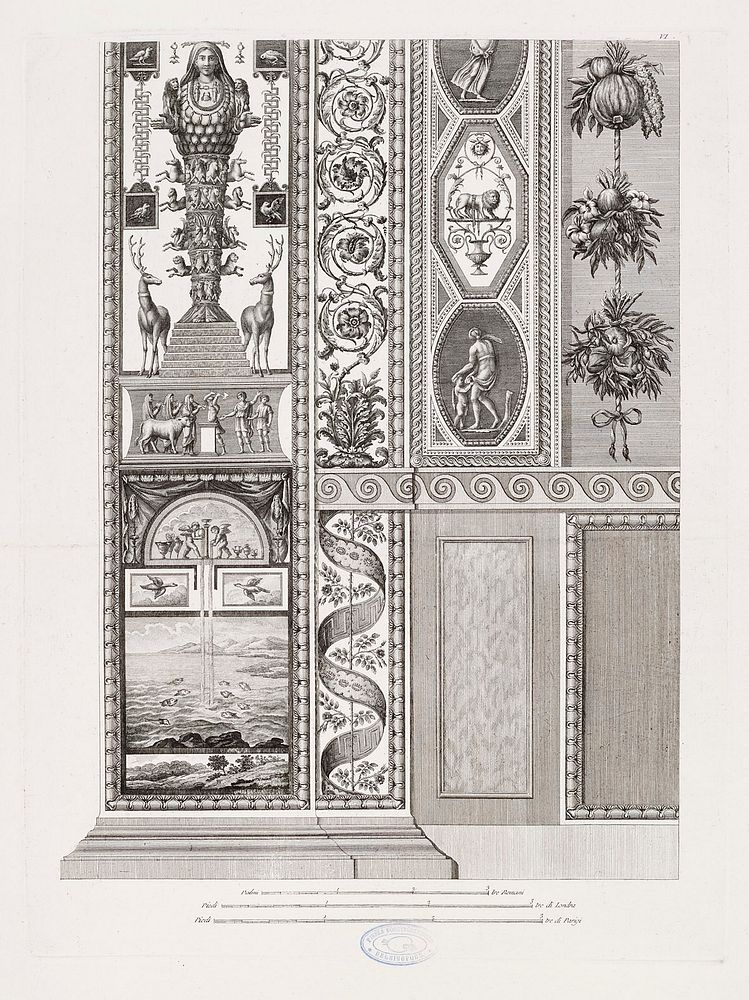 Salkusta: architettura ed ornati della loggia del vaticano, 1783