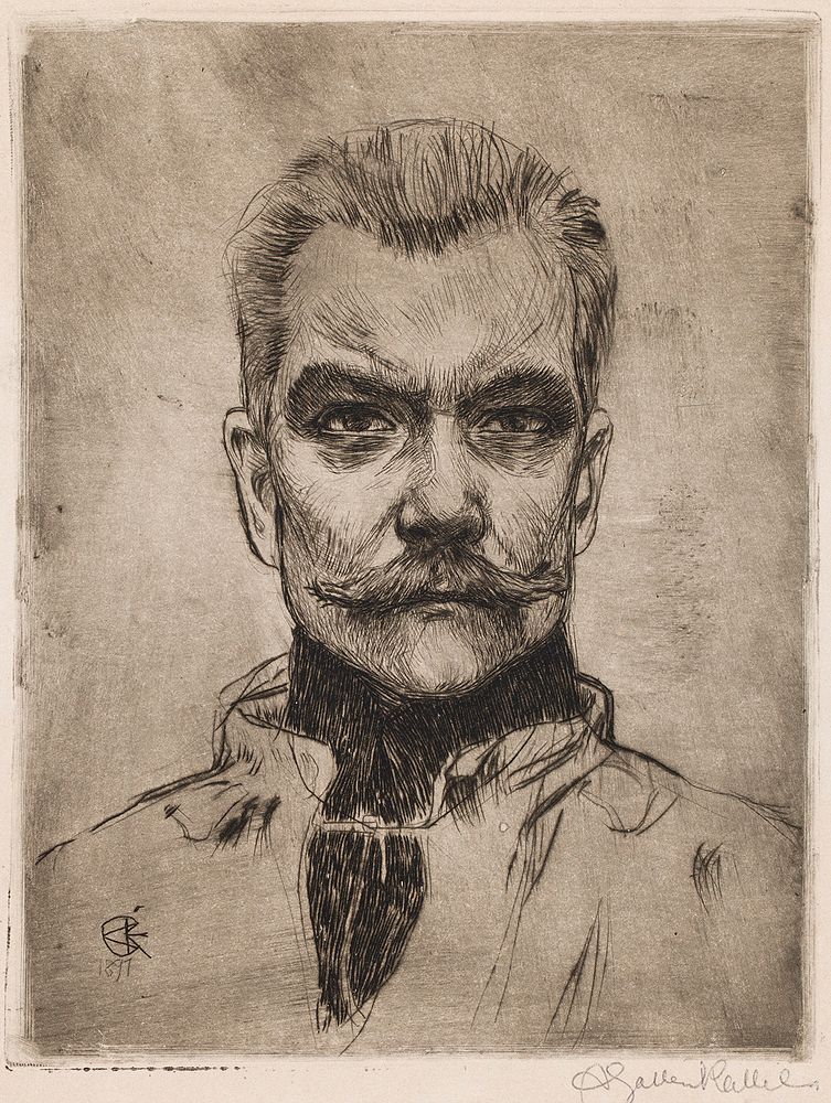 Self-portrait ’en face’, 1897