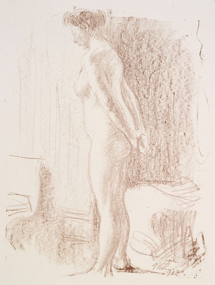Standing model, 1908 by Magnus Enckell