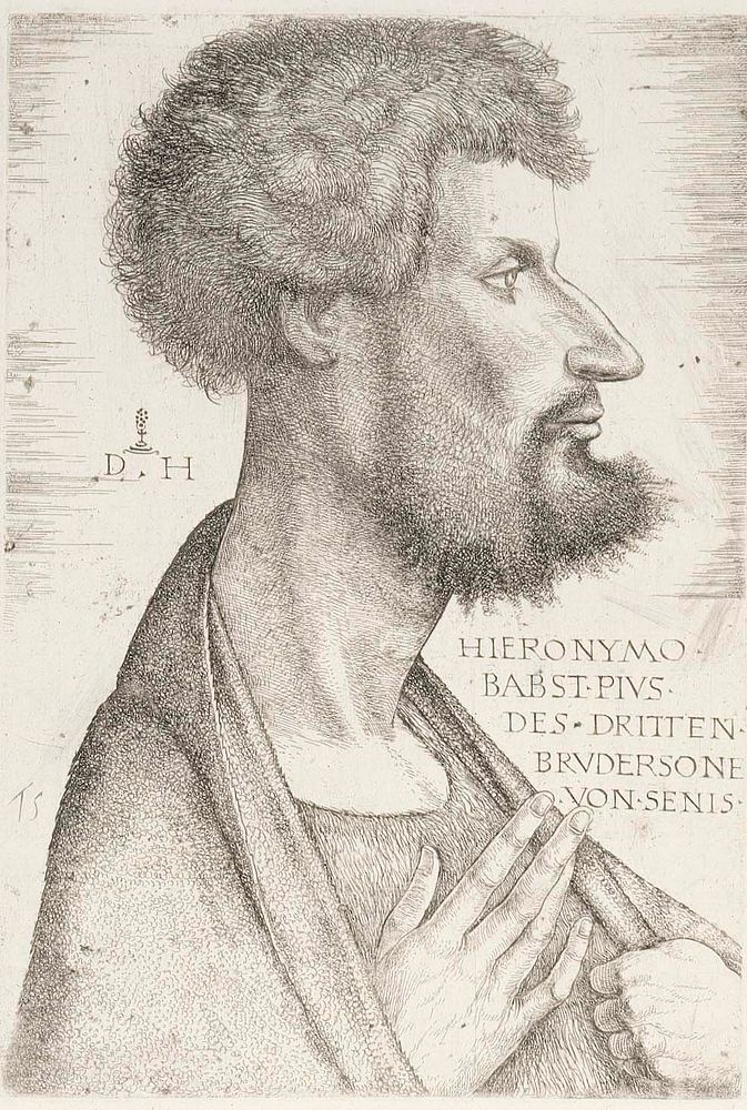 Pius iii:n veljenpoika hieronymus, sivukuva, 1503