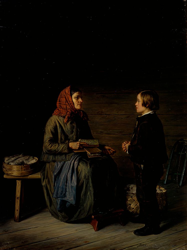 The morning before an examination, 1867 by Robert Wilhelm Ekman