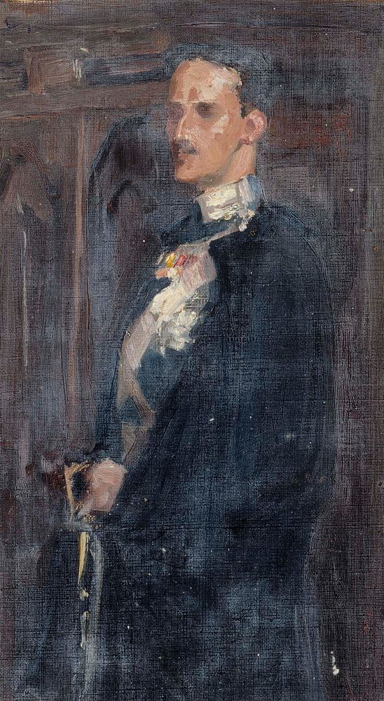 Skecth for the portrait of prince carl, 1890 - 1895 by Albert Edelfelt
