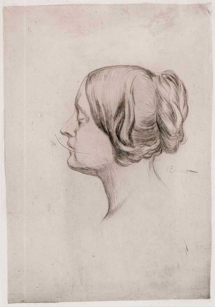 Head of a woman, 1899 by Albert Edelfelt