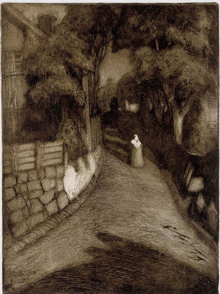 Katu porvoossa, 1902 by Albert Edelfelt