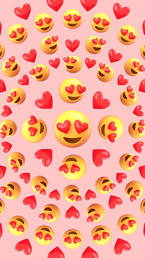 Love emoticons iPhone lock screen, | Premium Photo - rawpixel