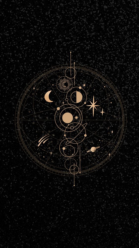 Aesthetic black celestial iPhone wallpaper | Premium Photo - rawpixel