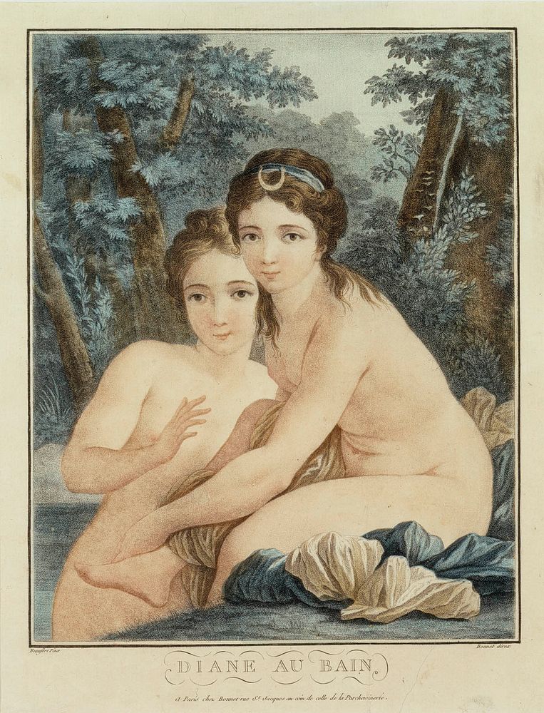 Diana at her bath, Louismarin Bonnet