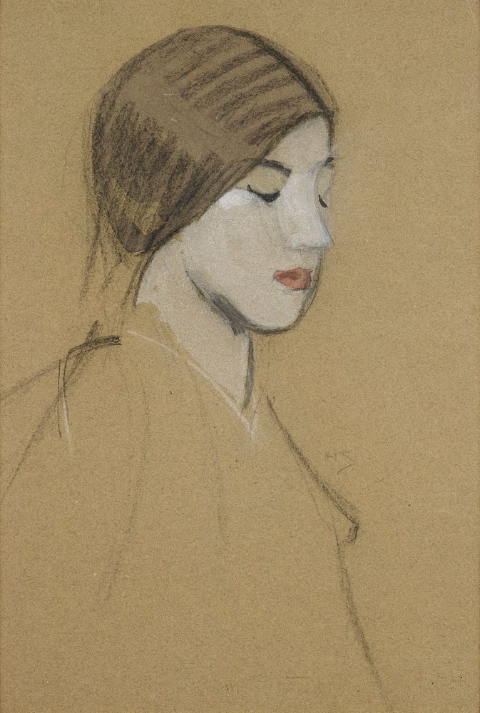 Head of a girl, 1915, Helene Schjerfbeck