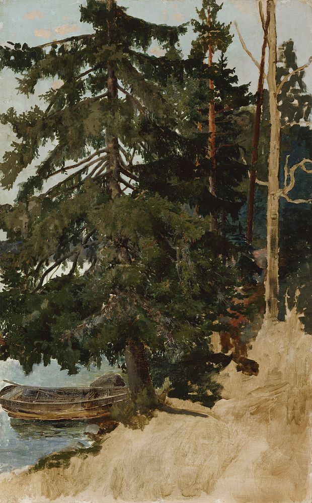 Landscape from tavastia ; unfinished, Aukusti Uotila