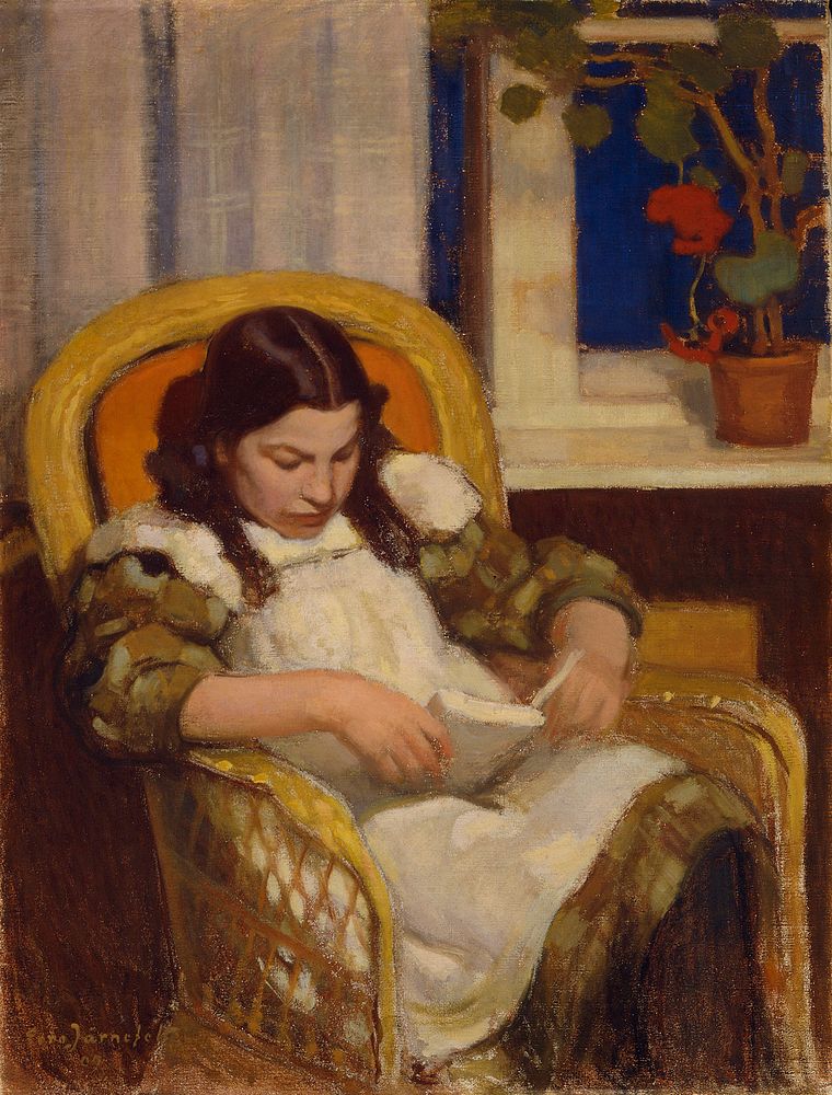 Girl reading, 1909, Eero Järnefelt